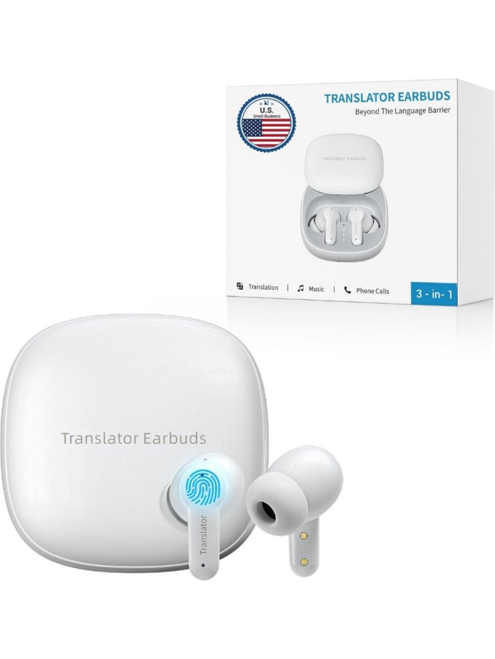 Real-Time AI Translation Earbuds, 144 Languages, 3-in-1 Offline Translator